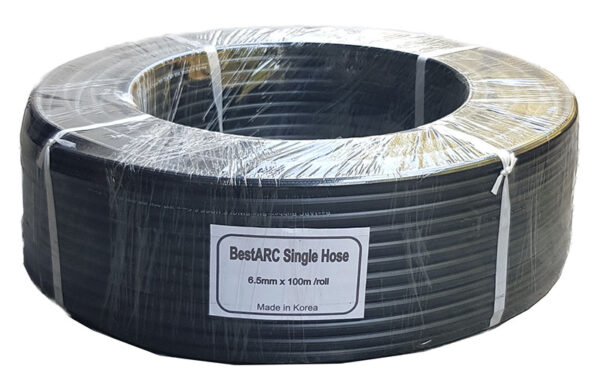 BESTARC SINGLE GAS HOSE, GRADE A  6.5 X12MM, BLACK
