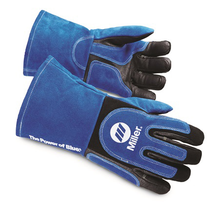 MILLER HEAVY DUTY MIG/STICK GLOVES, L (6 PER PKG)
