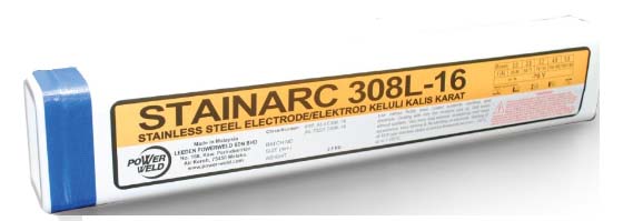 POWER WELD S/S ELECTRODE 308L-16 Ø 2.5MM