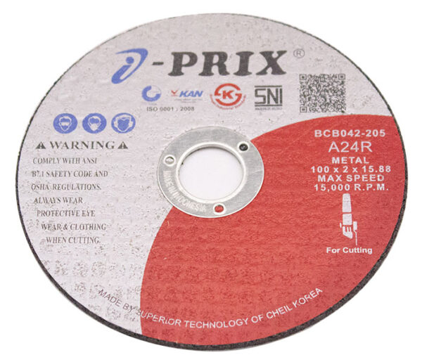 IPRIX CUTTING WHEEL A24R METAL 100 X 2.0 X 15.88MM