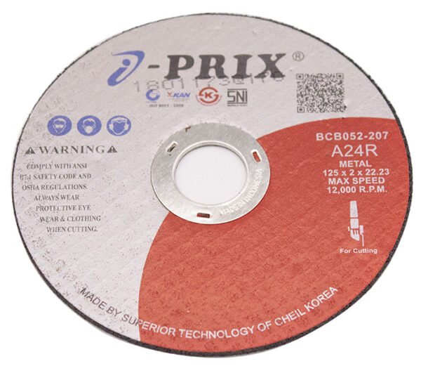 IPRIX CUTTING WHEEL A24R METAL 125 X 2.0 X 22.23MM