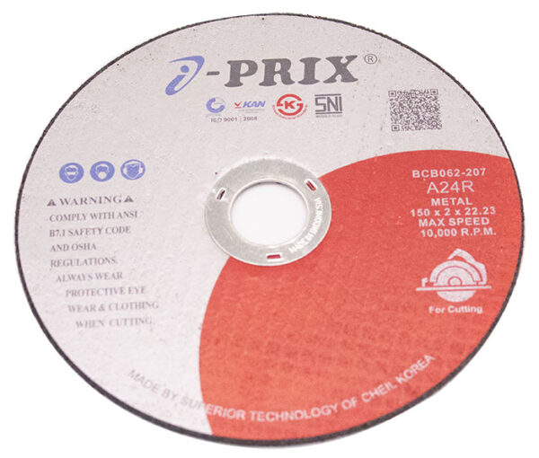 IPRIX CUTTING WHEEL A24R METAL 150 X 2.0 X 22.23MM