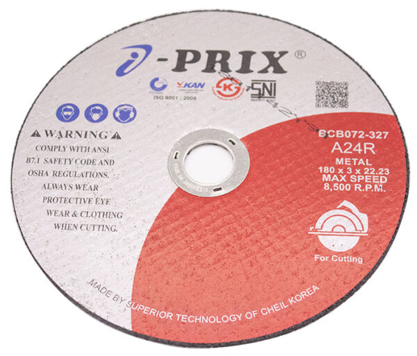 IPRIX CUTTING WHEEL A24R METAL 180 X 3.0 X 22.23MM