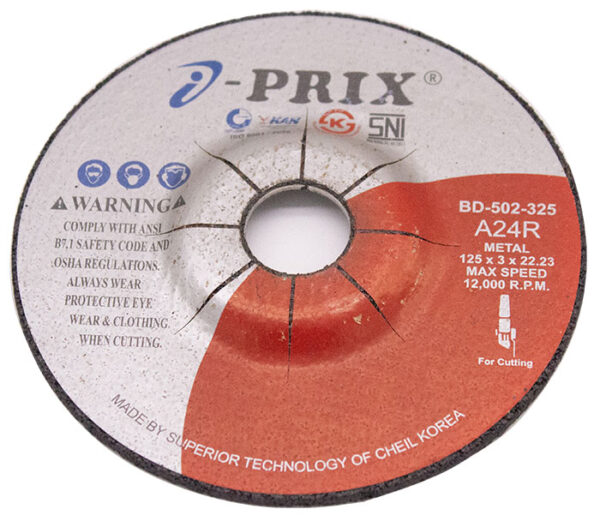 IPRIX GRINDING WHEEL A24R METAL 125 X 3.0 X 22.23MM