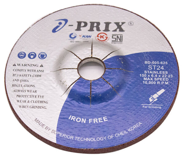IPRIX GRINDING WHEEL ST24 ST.STEEL 150 X 6.4 X 22.23MM