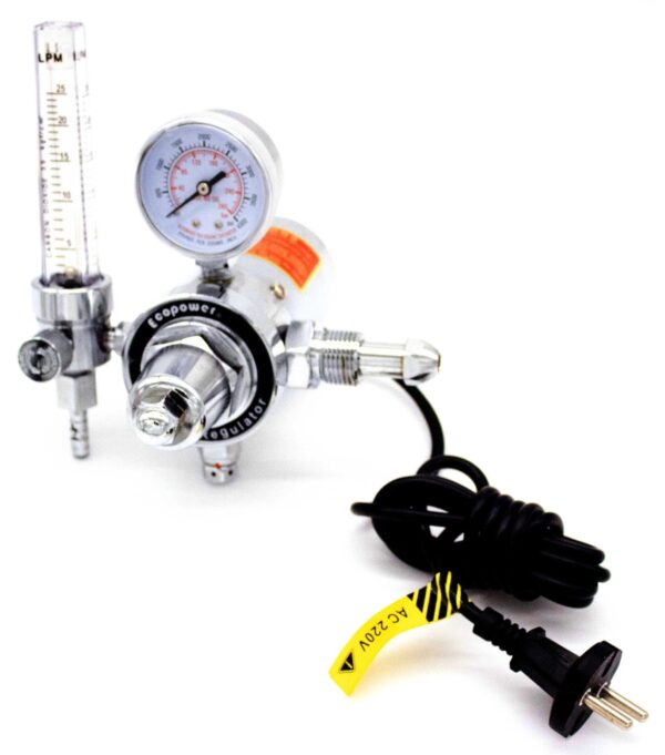 VAN GIẢM ÁP KHÍ CO2 ECOPOWER 220V, RĂNG NGOÀI