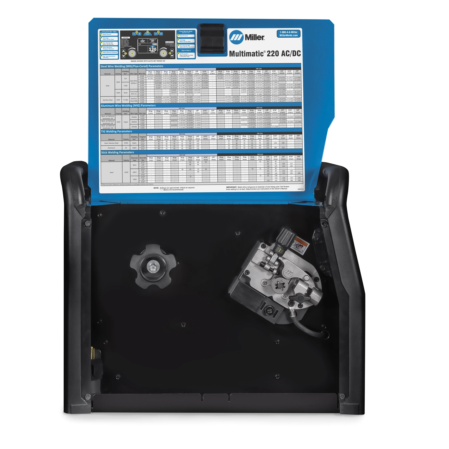 MULTIMATIC® 220 AC/DC MULTIPROCESS MILLER WELDING MACHINE - Image 4